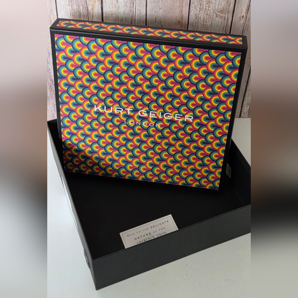 Kurt Geiger Rainbow Pattern Storage Box - Multicolor - Picture 5 of 8